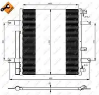 Радиатор кондиционера (конденсатор) NRF 35925