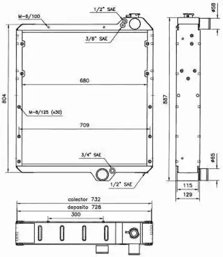 Радиатор кондиционера (конденсатор) NRF 52130