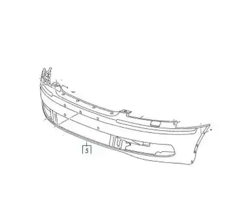 Бампер передний 95F107 POLCAR