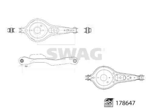 Рычаг подвески SWAG 33 10 4664