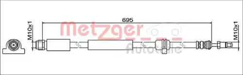 Шланг 4112076 METZGER