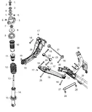 Рычаг подвески JEEP 05105272AJ