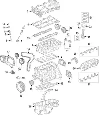 Подшипник коленвала 55590348 VAUXHALL