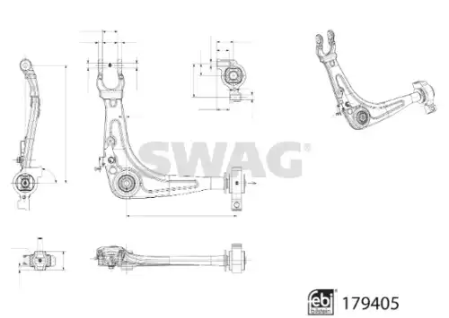 Рычаг подвески SWAG 33 10 4907
