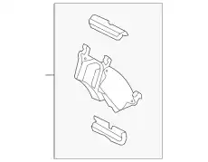Тормозные колодки дисковые FORD FU2Z-2V200-G