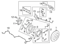 Тормозные колодки дисковые FORD FU2Z-2V200-G