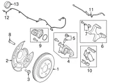 Тормозные колодки дисковые FORD FL3Z-2200-E