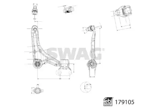 Рычаг подвески SWAG 33 10 4801