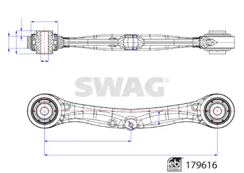 Рычаг подвески SWAG 33 10 4988