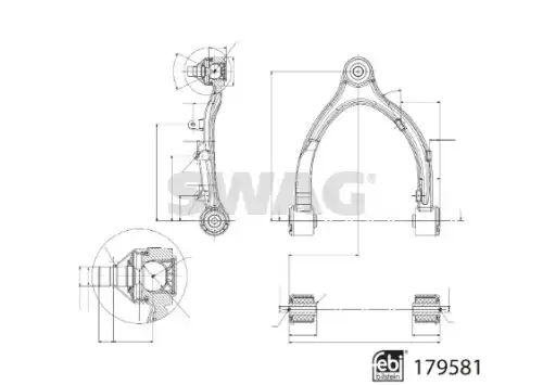 Рычаг подвески SWAG 33 10 4965