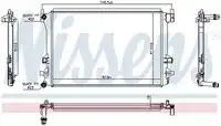 Радиатор кондиционера (конденсатор) NISSENS 606910