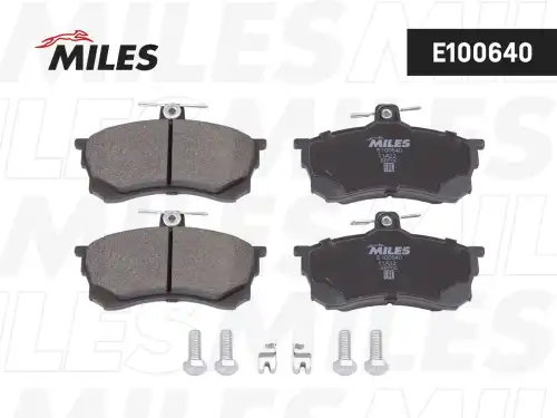 Тормозные колодки дисковые передняя ось MILES E100640