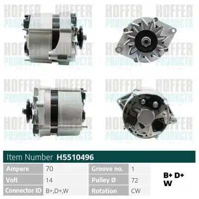 Генератор HOFFER H5510496
