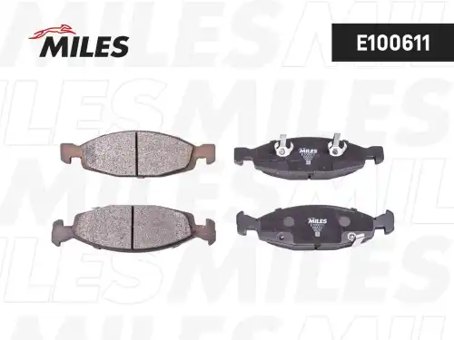 Тормозные колодки дисковые передняя ось MILES E100611