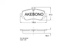 Тормозные колодки дисковые AKEBONO AN-4019K