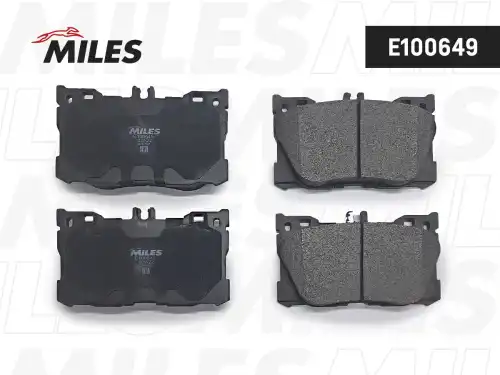 Тормозные колодки дисковые передняя ось MILES E100649