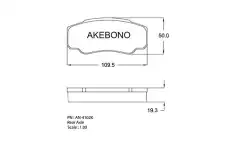 Тормозные колодки дисковые AKEBONO AN-4102K
