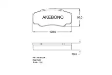 Тормозные колодки дисковые AKEBONO AN-4102K