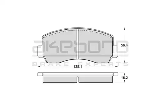 колодки дисковые торм. перед. Mits AN-042K AKEBONO