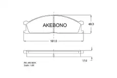 Тормозные колодки дисковые AKEBONO AN-401K