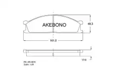 Тормозные колодки дисковые AKEBONO AN-401K