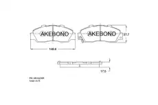 Тормозные колодки дисковые AKEBONO AN-642WK