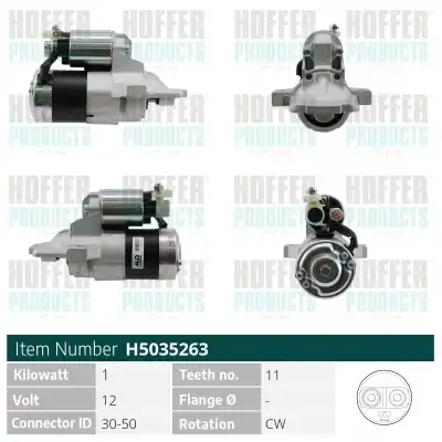 Стартер HOFFER H5035263