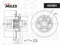 Тормозной диск MILES K011811