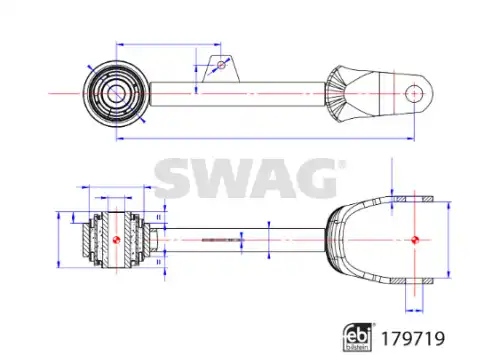 Рычаг подвески SWAG 33 10 5047