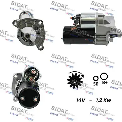 Стартер SIDAT S12VA0002A2