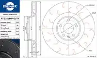Тормозной диск ROTINGER RT 21818HP-GL T9
