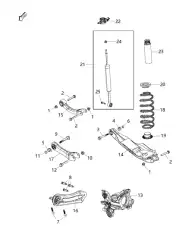 Рычаг подвески JEEP 05090044AE