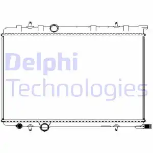 Радиатор системы охлаждения двигателя DELPHI TSP0524054