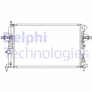 Радиатор системы охлаждения двигателя DELPHI TSP0524059