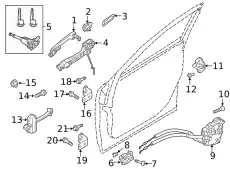 Ручка двери MAZDA BDGG59410H64
