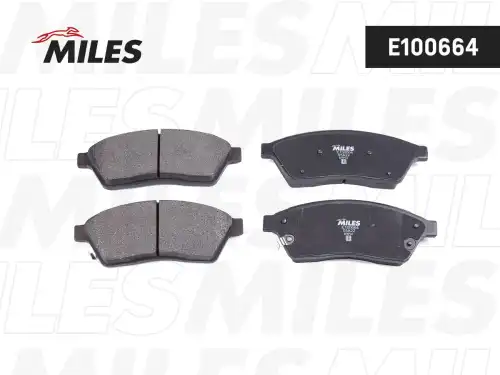 Тормозные колодки дисковые передняя ось MILES E100664