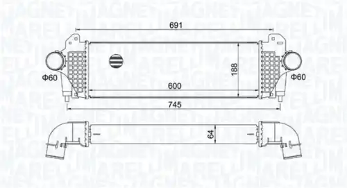 Интеркулер MAGNETI MARELLI 351319205740
