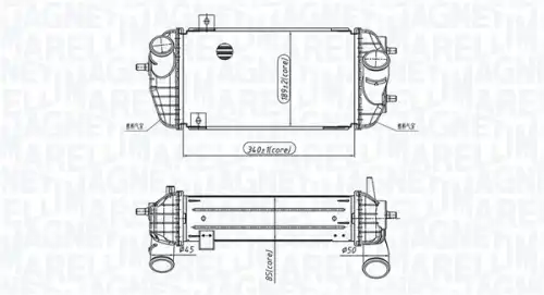 Интеркулер MAGNETI MARELLI 351319205770