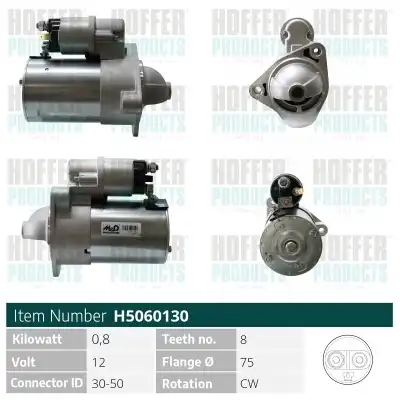 Стартер HOFFER H5060130