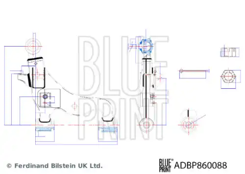 Рычаг подвески BLUE PRINT ADBP860088