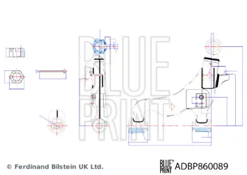 Рычаг подвески BLUE PRINT ADBP860089