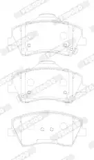 Тормозные колодки дисковые FERODO FDB5205