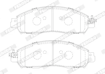 Тормозные колодки дисковые FERODO FVR5284