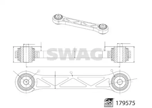 Рычаг подвески SWAG 33 10 4961