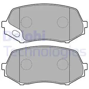 Тормозные колодки дисковые передняя ось DELPHI LP2208