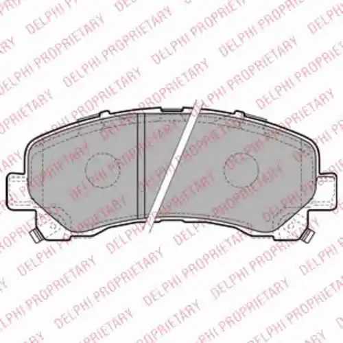 Тормозные колодки дисковые передняя ось DELPHI LP2229