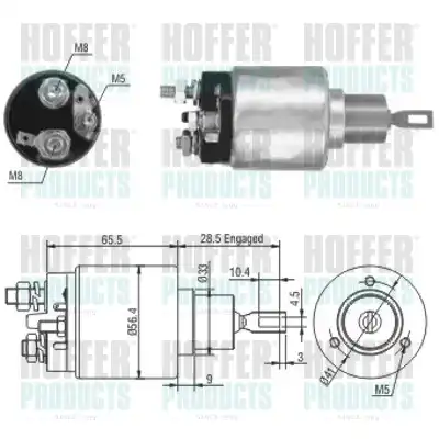 Тяговое реле, стартер 46019 HOFFER