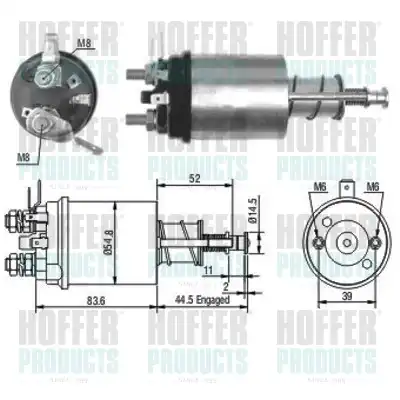 Тяговое реле, стартер 46021 HOFFER