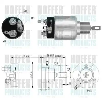 Тяговое реле, стартер 46031 HOFFER