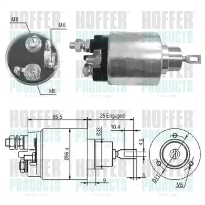 Тяговое реле, стартер 46037 HOFFER